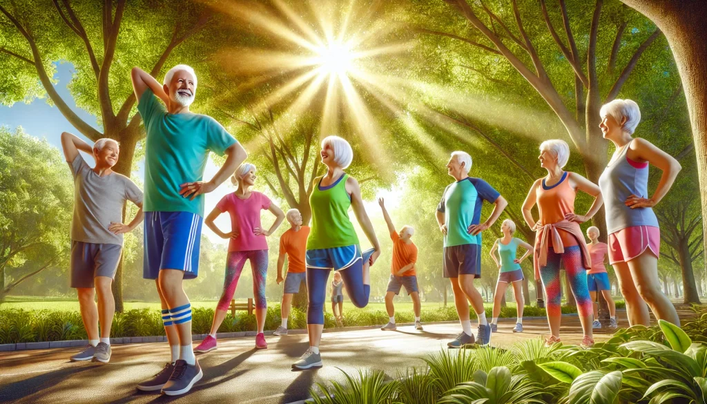 seniors exercising for cognitive improvement