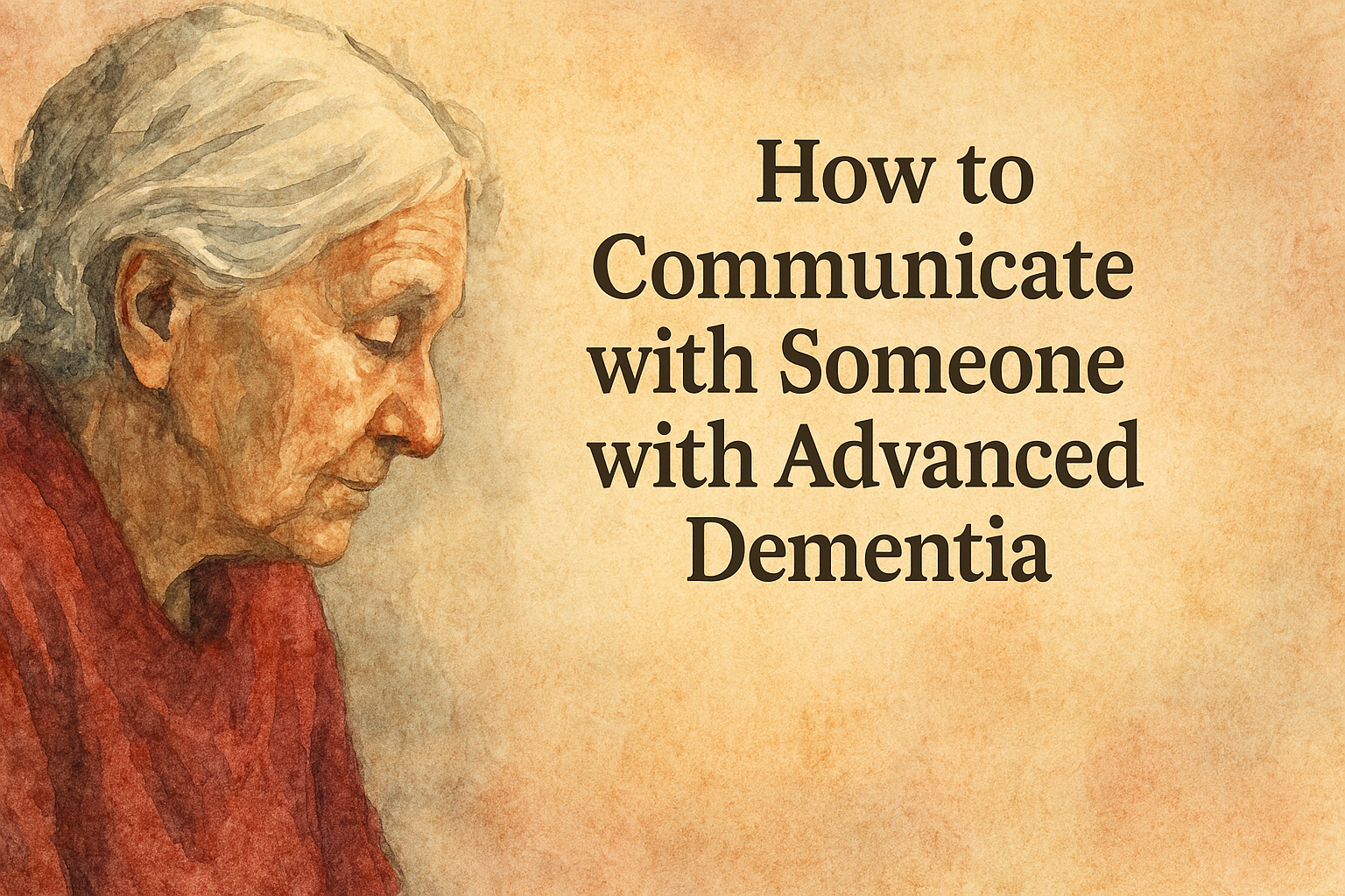 how to communicate with someone with advanced dementia
