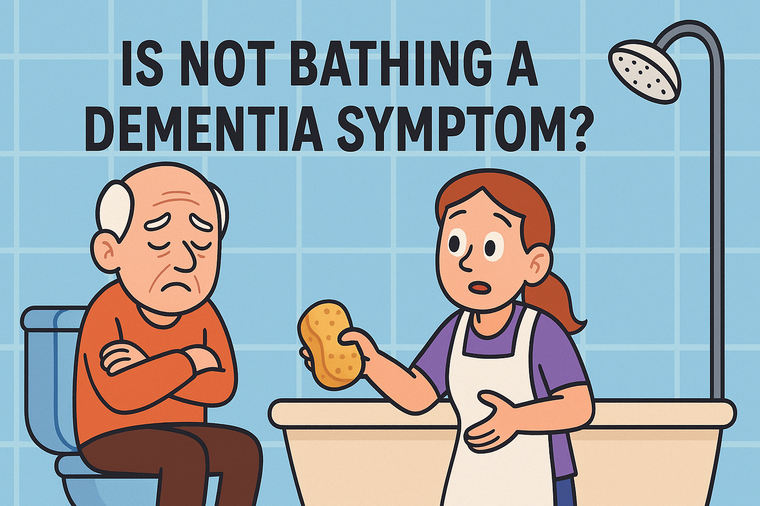 Is not bathing a dementia symptom