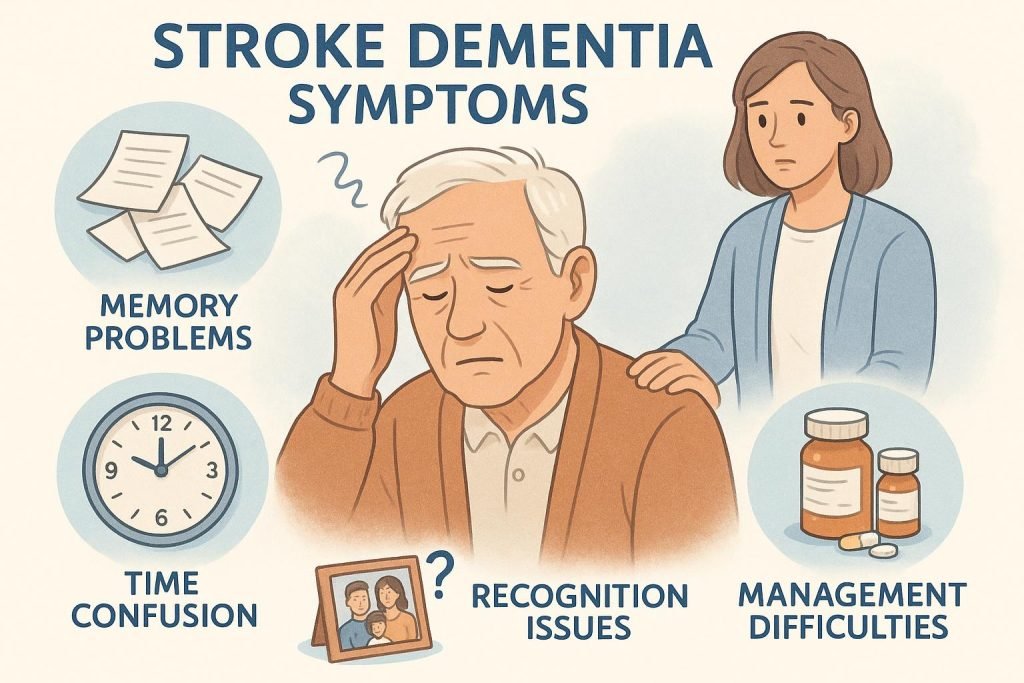 Stroke-related dementia symptoms