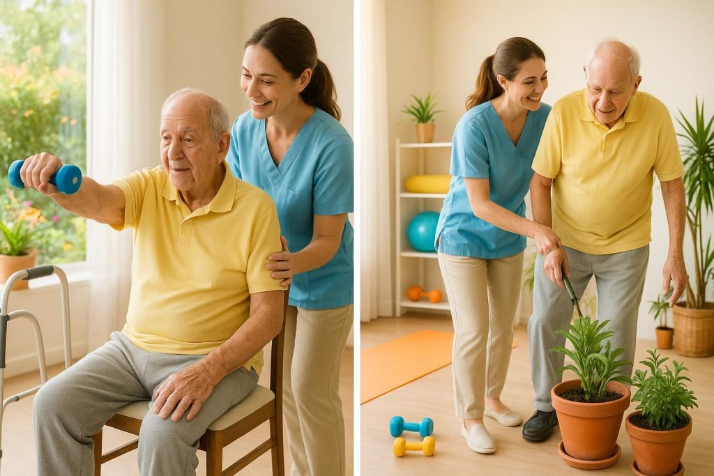 Physical activities for seniors with Alzheimer's