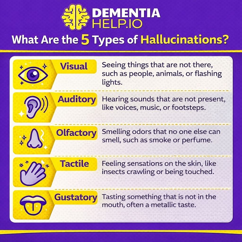 5 types of hallucinations in dementia