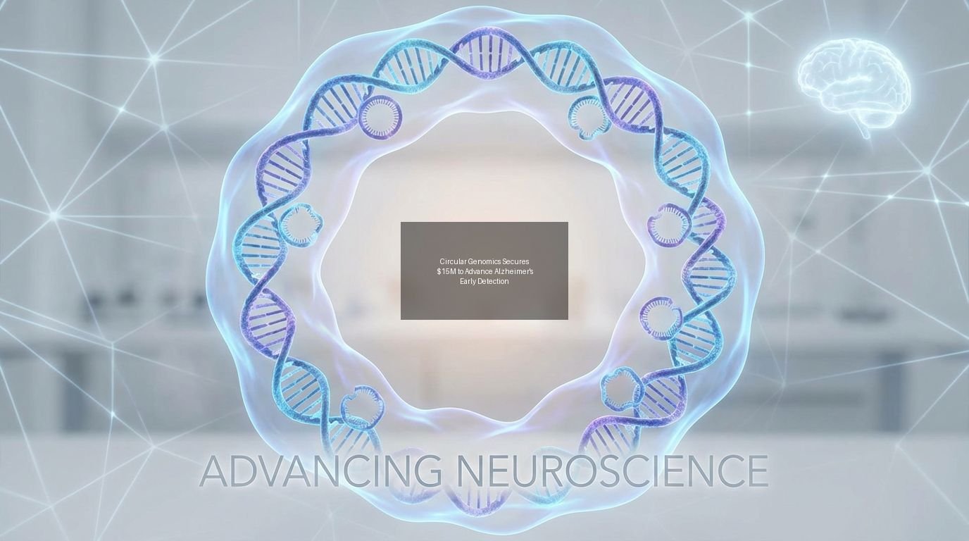 Circular Genomics Secures $15M to Advance Alzheimer's Early Detection