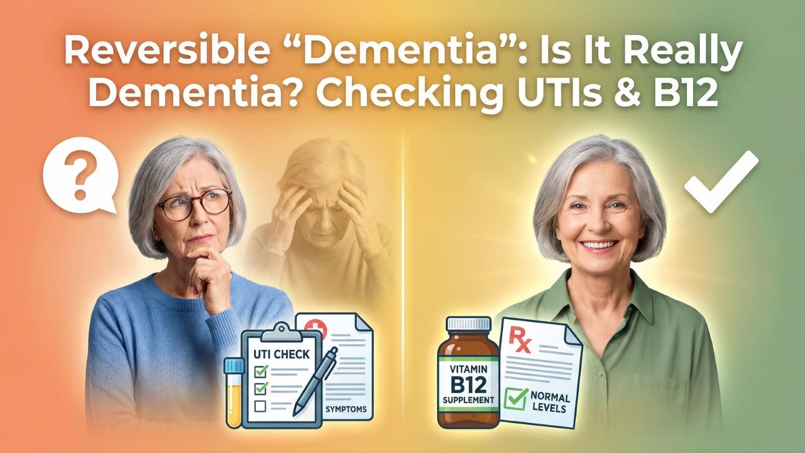 Reversible "Dementia": Is It Really Dementia? Checking UTIs & B12