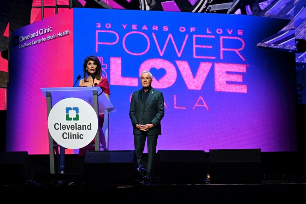 Camille and Larry Ruvo at the 30th anniversary of Keep Memory Alive's Power of Love gala. (Photo by Denise Truscello/Getty Images for Keep Memory Alive)